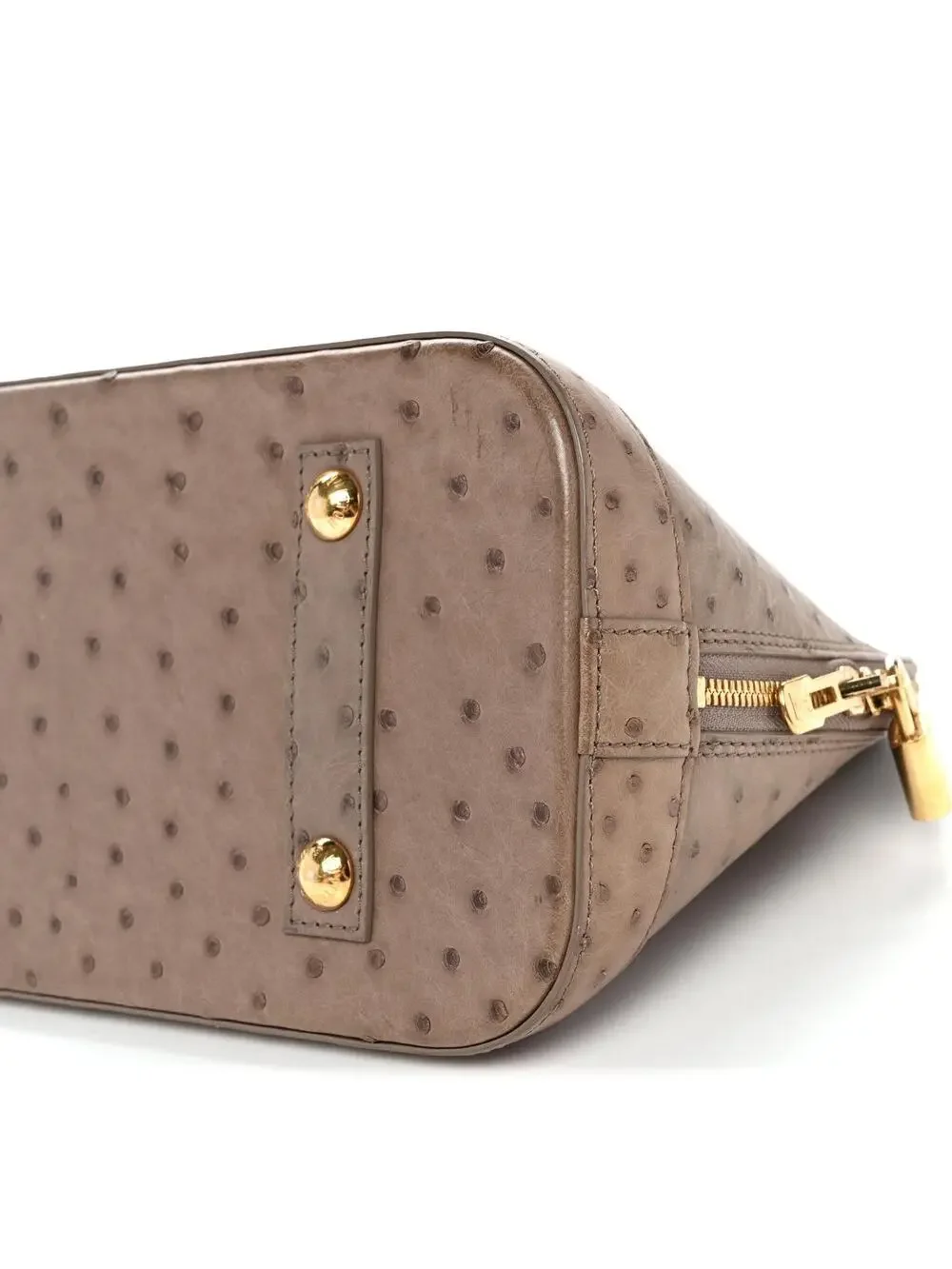 Louis Vuitton Ostrich Alma Pm Gris #291072L39B